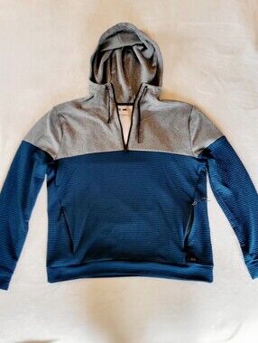 MSX by Michael Strahan Mens Pullover 1/4 Zip up Colorblock Sweatshirt - Size L